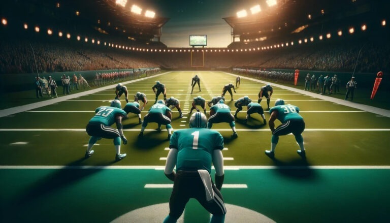 eine typische Football Formation kurz vor dem swap